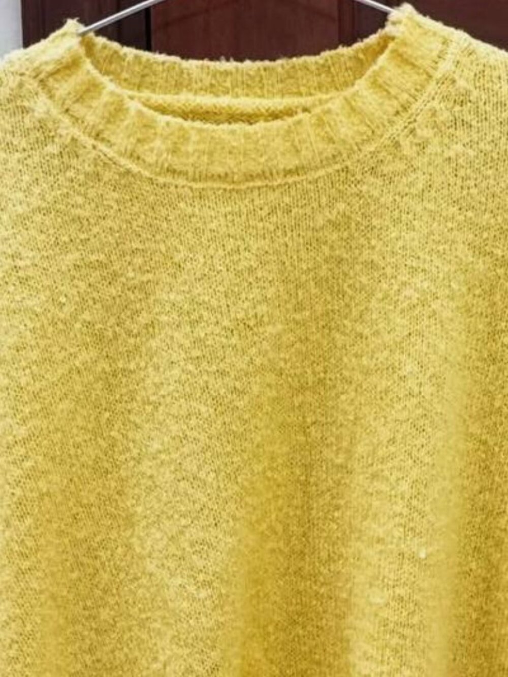 Yellow Knit Crew Neck Sweater - Picture 2 of 3